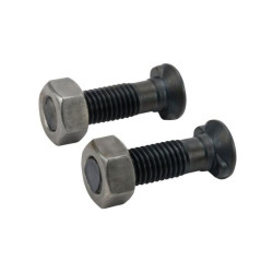 Śruba płużna 2-noskowa z łbem owalnym , M12 x 45 mm z nakrętką