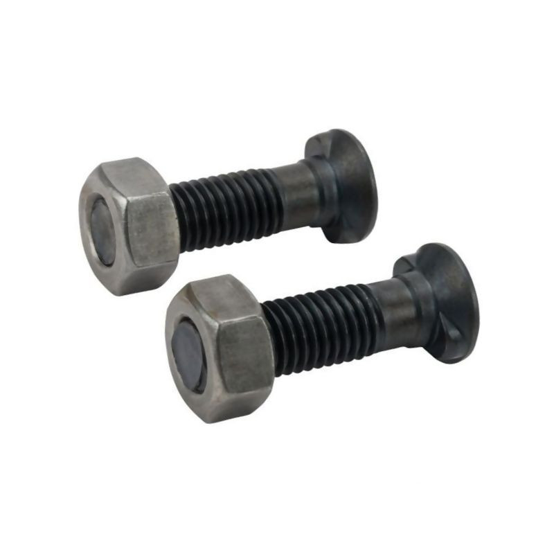 Śruba płużna 2-noskowa z łbem owalnym , M12 x 45 mm z nakrętką