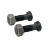 Śruba płużna 2-noskowa z łbem owalnym , M12 x 45 mm z nakrętką