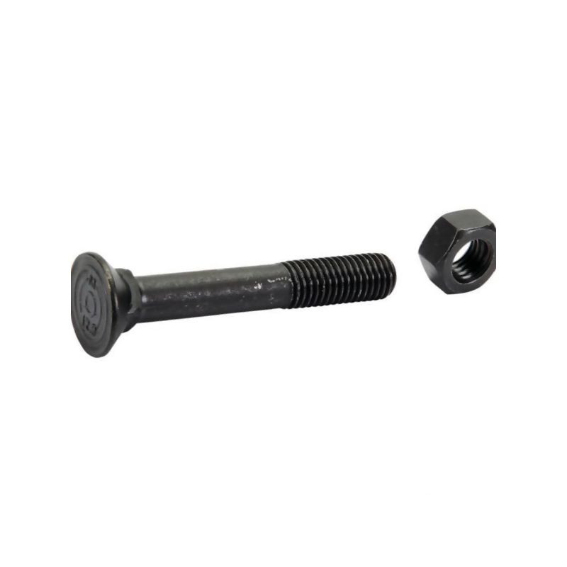 Śruba płużna 4-kątna z podsadzeniem DIN 608, M12 x 80 mm kl. 12.9 z nakrętką