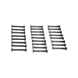 Śruba płużna 4-kątna z podsadzeniem DIN 608, M12 x 100 mm kl. 10.9 z nakrętką