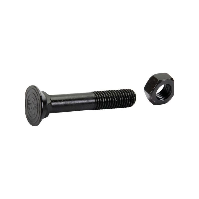 Śruba płużna 4-kątna z podsadzeniem DIN 608, M14 x 80 mm kl. 12.9 z nakrętką