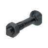 Śruba płużna 4-kątna z podsadzeniem DIN 608, M14 x 80 mm kl. 12.9 z nakrętką
