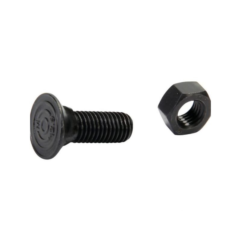 Śruba płużna 4-kątna z podsadzeniem DIN 608, M12 x 35 mm kl. 12.9 z nakrętką