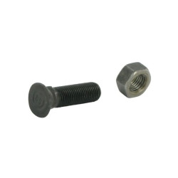 Śruba płużna 4-kątna z łbem 18 mm kl. 8.8, UNF 7/16&amp034 x 40 mm z nakrętką