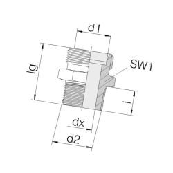 Złącze gwintowane M12x1.5 6LL GES6LL18NPT Voss 1026LL18NPT