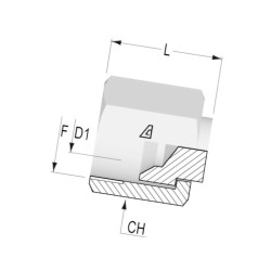 Zaślepka 7/8 JIC PF14 Alfagomma 8719607047043