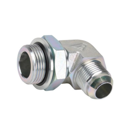 Przyłącze 90 stopni, gwint przyłącza 3/8"BSP-gwint złącza 3/4"JIC Alfagomma 1661206