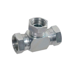 Trójnik 3 x nakrętka złącz. 1" TFFF16 Burnett & Hillman TFFF16