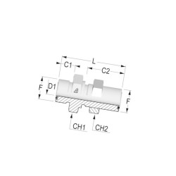 Złącze panelowe 9/16 ORFS RSO09 Alfagomma RSO09