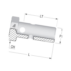 Śruba przelewu M16x1,5 HBM16 Alfagomma HBM16