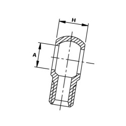 Króciec pierścieniowy 14mm M14x1,5