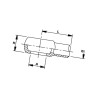Złączka do przyspawania 12 x 8 mm