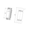 Złącze hydrauliczne BB M16x1,5 - M16x1,5 , 10L - 10L Voss 510ESS10L