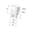 Przyłącze E, gwint przyłącza 1/4"BSP-gwint złącza 14x1,5 -8L Voss 8716106788088