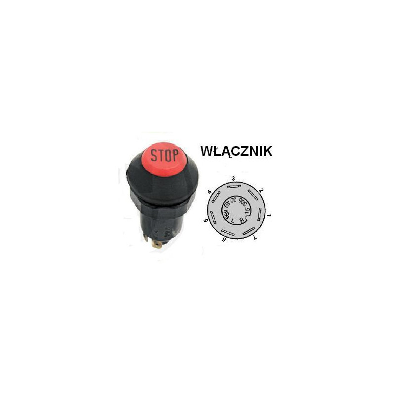 Przycisk STOP, 04120766 Pneutron 8716106755257