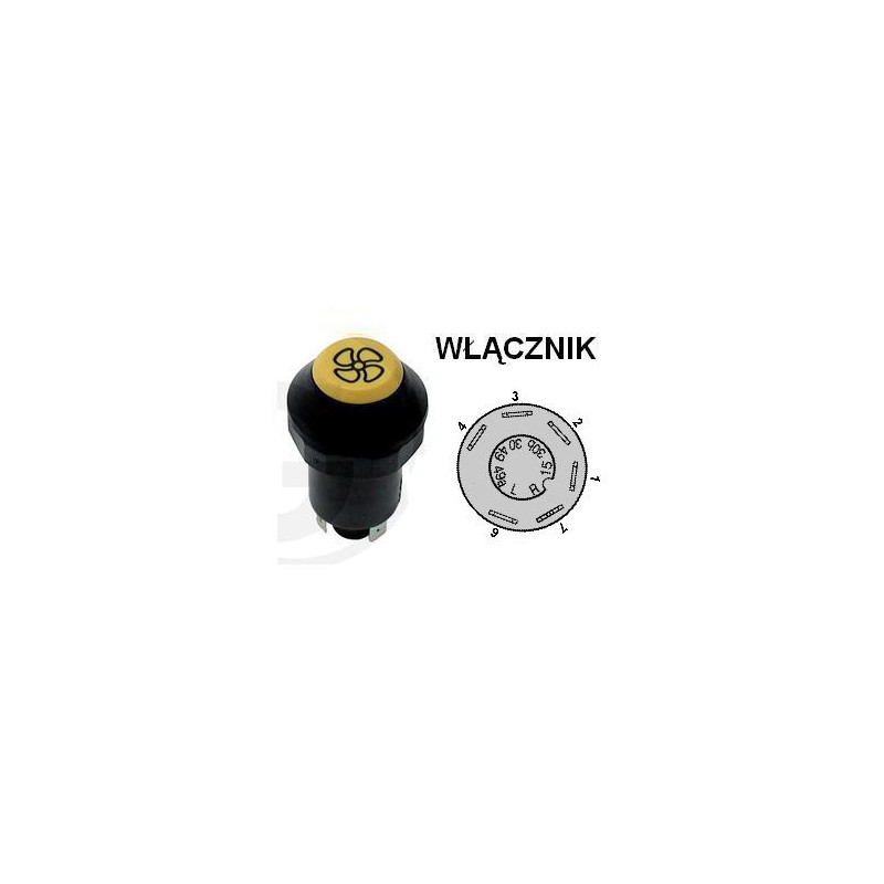 Włącznik wentylatora, X830240355000, X830240093000 Pneutron 8716106755240