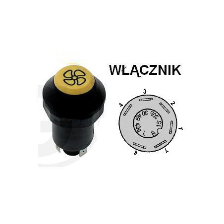 Włącznik wentylatora, X830240355000, X830240093000 Pneutron 8716106755240