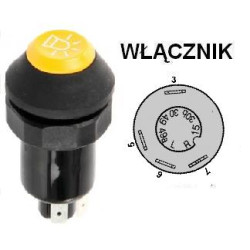 Włącznik świateł ostrzegawczych, 7700007393, 7700028026 Pneutron 8716106755073