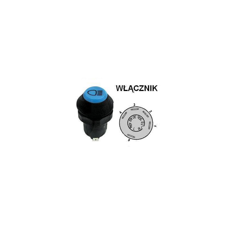 Włącznik świateł , 01177162, 701/08000, X312900020020 Pneutron 8716106754984