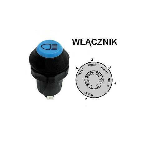 Włącznik świateł , 01177162, 701/08000, X312900020020 Pneutron 8716106754984