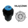 Włącznik świateł , 01177162, 701/08000, X312900020020 Pneutron 8716106754984