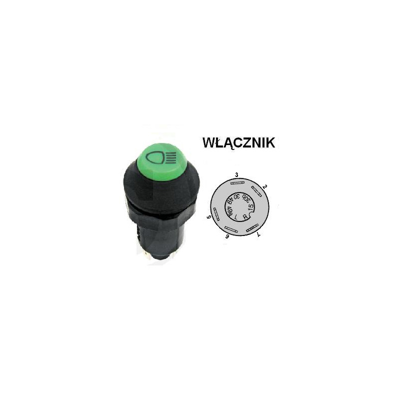 Włącznik świateł , 133700580004, G339900020080 Pneutron 8716106754762