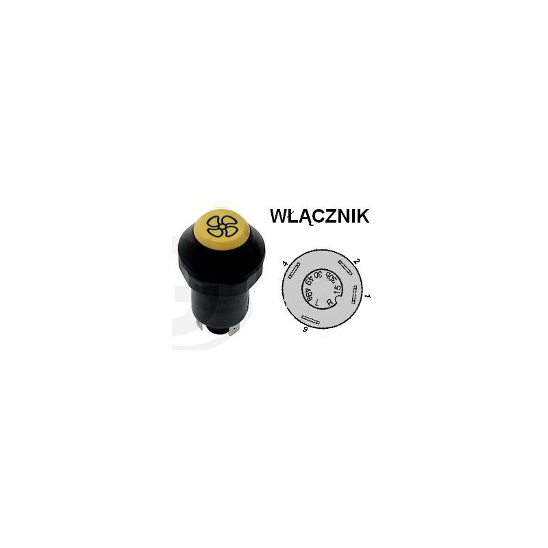 Włącznik wentylatora, X830240359000,133700580121 Pneutron 8716106754458