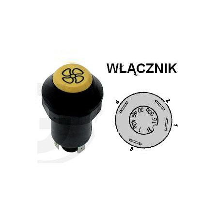 Włącznik wentylatora, X830240359000,133700580121 Pneutron 8716106754458