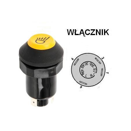 Włącznik świateł , 01177165, 7700004828 Pneutron 8716106754441