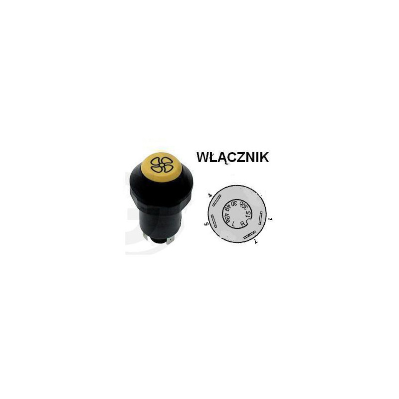 Włącznik wentylatora, 701/07900, 70107900, Pneutron 8716106754380