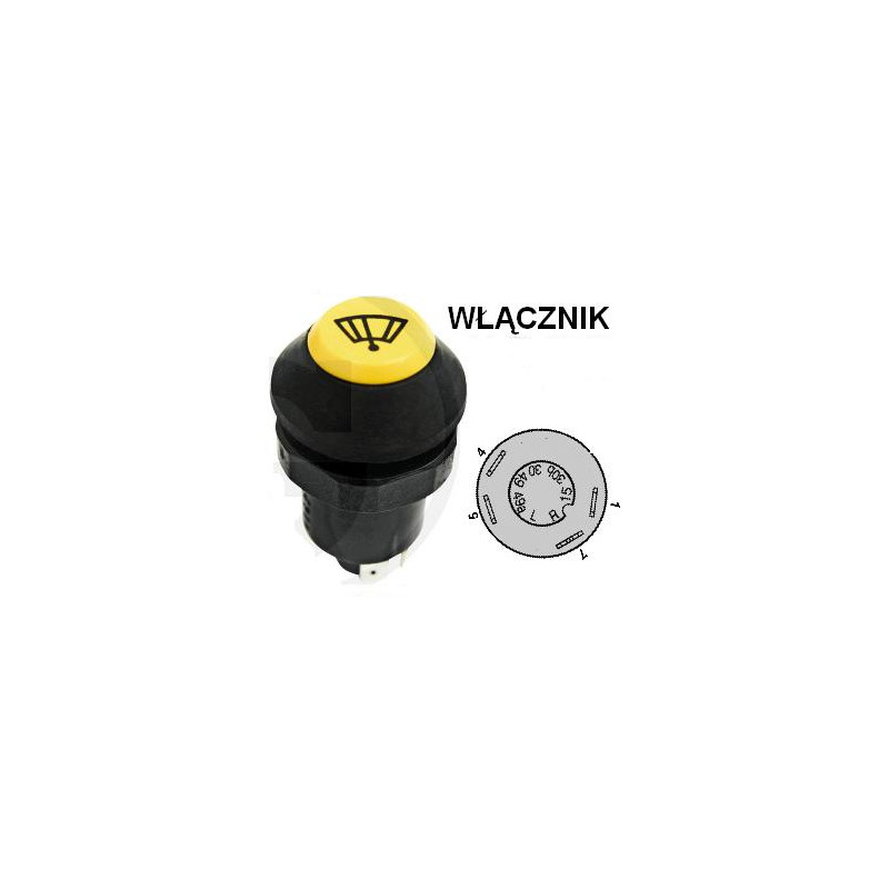 Włącznik wycieraczek , X830240087000 Pneutron 8716106754373