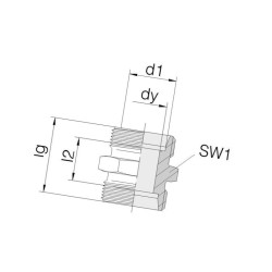Złącze hydrauliczne BB M14x1,5 - M14x1,5 , 8L - 8L Voss 8716106787593