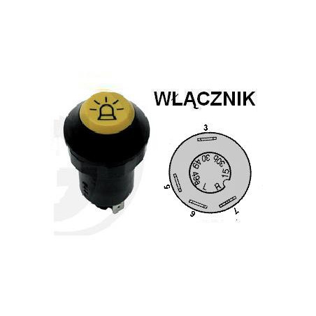 Włącznik świateł ostrzegawczych, X830240082000 Pneutron 8716106755134