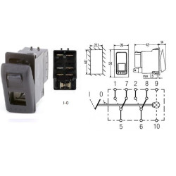 6RH007832491 przełącznik kołyskowy Hella