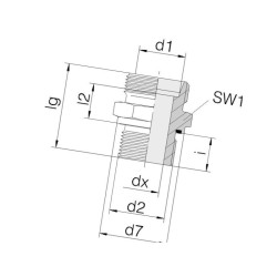 Przyłącze B, gwint przyłącza 3/4"BSP-gwint złącza30x2,0-20S Voss 8716106966936