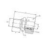 Przyłącza E, gwint przyłącza 1/4"NPT-gwint złącza 16x1,5-10L Voss 140D10L14NPT