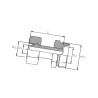 Złącze hydrauliczne BA, gwint zewnętrzny M22x1,5 -nakrętka M16x1,5 ; 14S-10L Dietzel KOVO10L14S