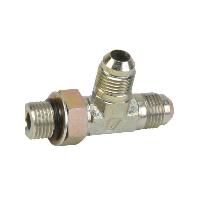 Przyłącze trójnikowe pionowe, gwint przyłącza 3/4"UNF-gwint złącza 3/4"JIC Alfagomma 214U1212