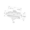 Przyłącze A, gwint przyłącza 1/2"BSP-gwint złącza 3/4"JIC Burnett & Hillman 1051208