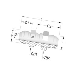 Złącze grodziowe 7/8"JIC Alfagomma RS14