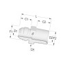 Przyłącze A, gwint przyłącza 3/4"NPT-gwint złącza 7/8"JIC Burnett & Hillman 1061412