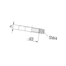 Przeciwnakrętka stalowa M26x1. MSV2615 Voss MSV2615