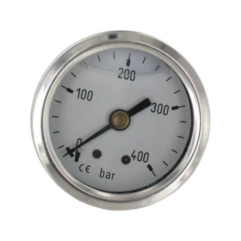 Manometr fi 40 0–400 bar, 1/8"-tył