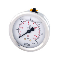Manometr fi 63 0- 6,0 bar, 1/4" -tył WIKA 5700037708935