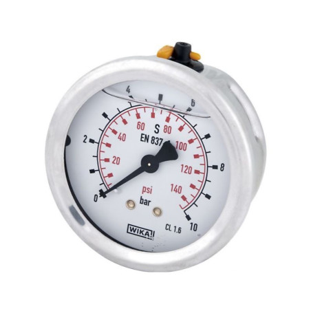 Manometr fi 63 0-10 bar, 1/4" -tył WIKA 5700037983400
