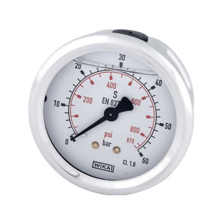 Manometr fi 63 0-60 bar, 1/4" -tył WIKA 5700037708881