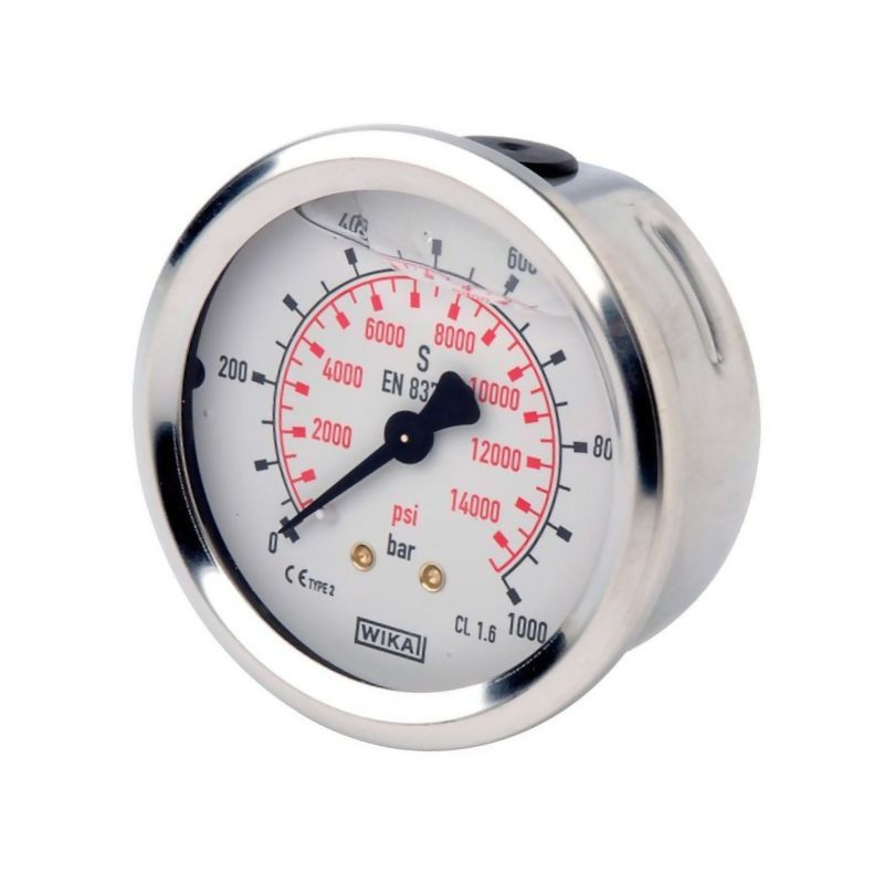 Manometr fi 63 0-1000 bar, 1/4" -tył WIKA 5700037442419