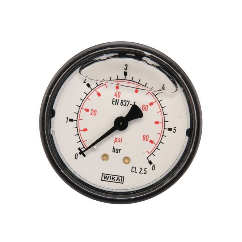 Manometr fi 63 0-6,0 bar, 1/4" -tył WIKA MA636B04PLGF