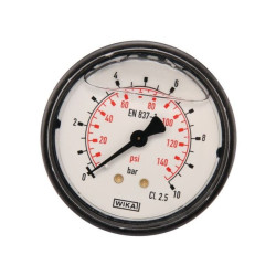 Manometr fi 63 0-10 bar, 1/4" -tył WIKA MA6310B04PLGF